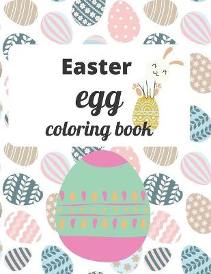 Book cover for Easter egg coloring book