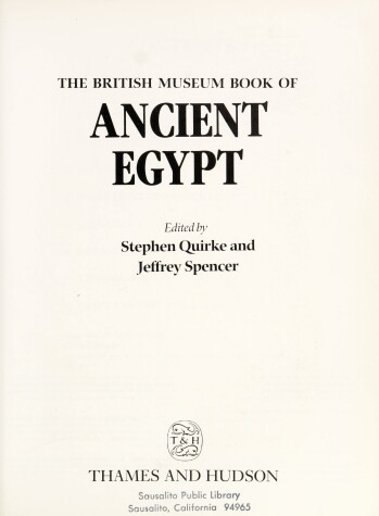 Cover of The British Museum Book of Ancient Egypt