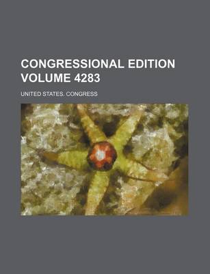 Book cover for Congressional Edition Volume 4283