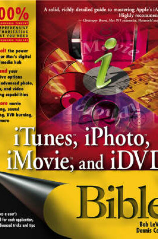 Cover of iTunes, iPhoto, iMovie and iDVD Bible