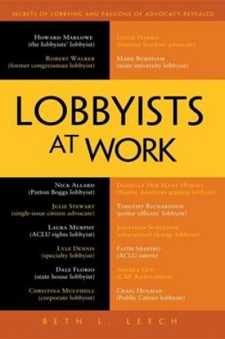 Cover of Lobbyists at Work