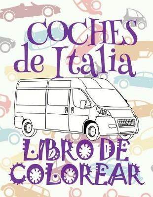 Book cover for coches de italia libro de colorear