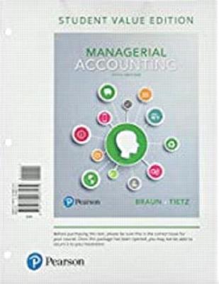 Book cover for Managerial Accounting