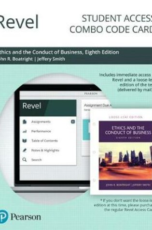 Cover of Revel for Ethics and the Conduct of Business -- Combo Access Card