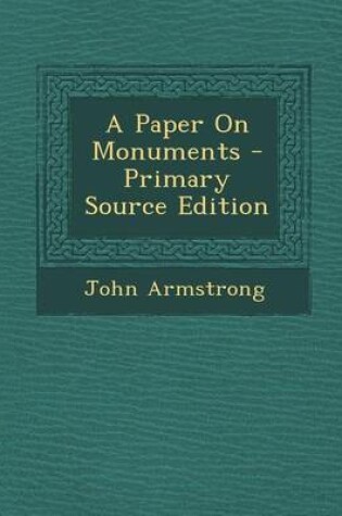 Cover of Paper on Monuments