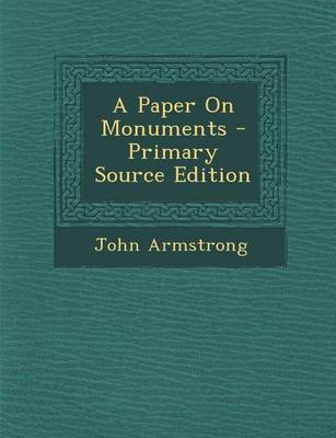 Book cover for Paper on Monuments