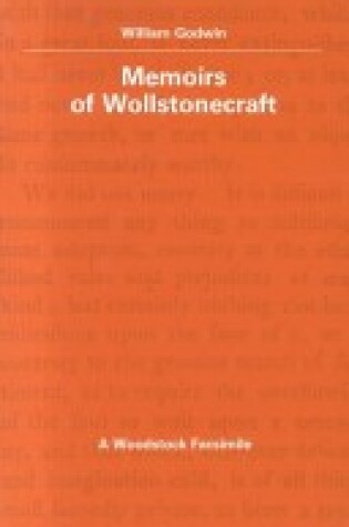 Cover of Memoirs of Wollstonecraft