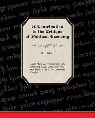 Book cover for A Contribution to the Critique of Political Economy (eBook)