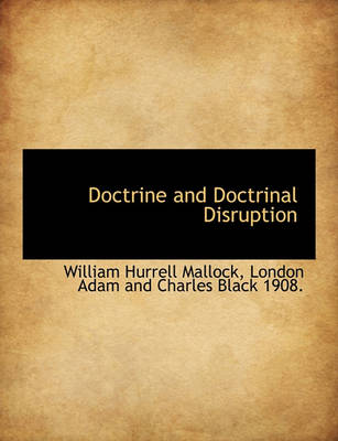 Book cover for Doctrine and Doctrinal Disruption