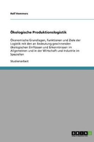 Cover of OEkologische Produktionslogistik