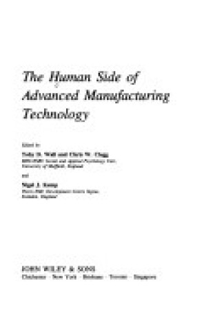 Cover of The Human Side of Advanced Manufacturing Technology