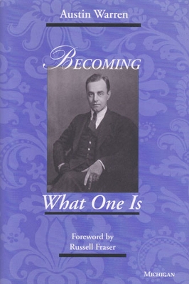 Book cover for Becoming What One is
