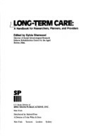 Cover of Sherwood Long Term Care : Handbook for