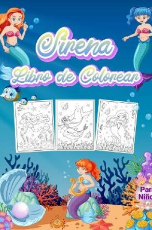 Cover of Sirena Libro de Colorear para Niños