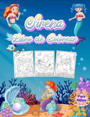 Book cover for Sirena Libro de Colorear para Niños