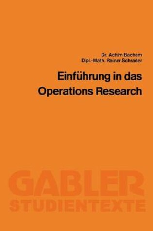 Cover of Einführung in das Operations Research