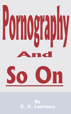 Book cover for Pornography and So on