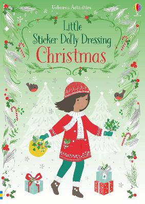 Book cover for Little Sticker Dolly Dressing Christmas