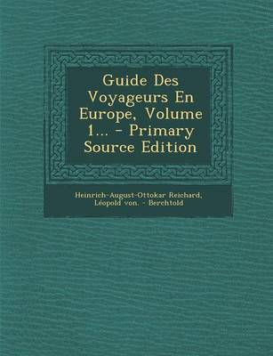 Book cover for Guide Des Voyageurs En Europe, Volume 1... - Primary Source Edition