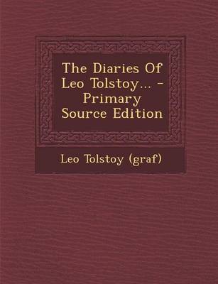 Book cover for The Diaries of Leo Tolstoy...