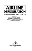 Book cover for Airline Deregulation