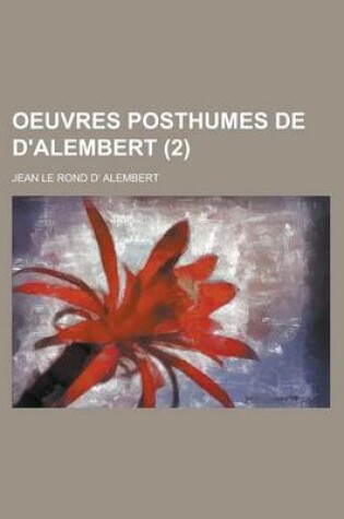 Cover of Oeuvres Posthumes de D'Alembert (2)