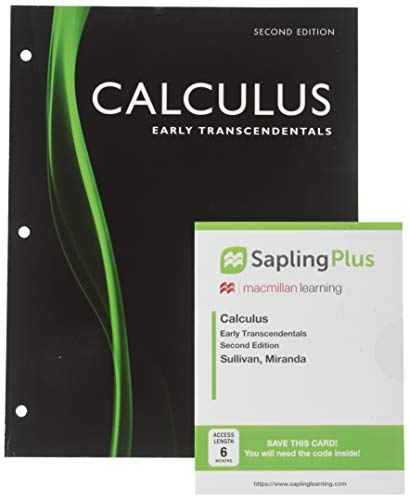 Book cover for Loose-Leaf Version for Calculus: Early Transcendentals 2e & Saplingplus for Calculus 2e (Six-Months Access)