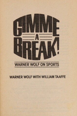 Cover of Gimme a Break!