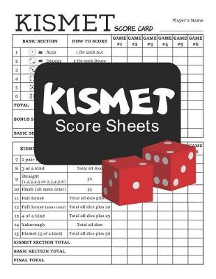 Book cover for Kismet Score Sheets