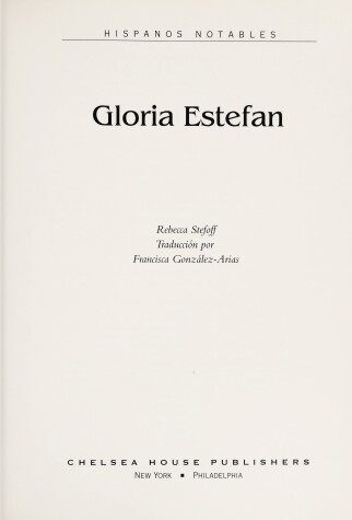 Book cover for Gloria Estefan (Spanish Ed.)(Oop)