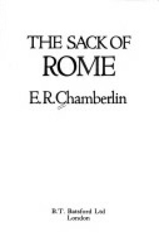 Cover of Sack of Rome