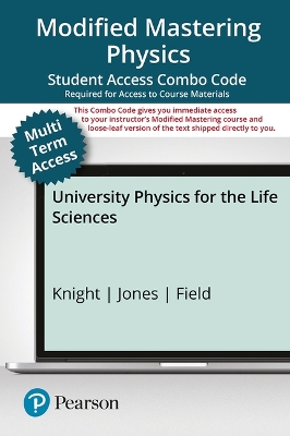 Book cover for Modified Mastering Physics with Pearson Etext -- Combo Access Card -- For University Physics for the Life Sciences