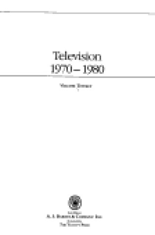 Cover of Television, 1970-80