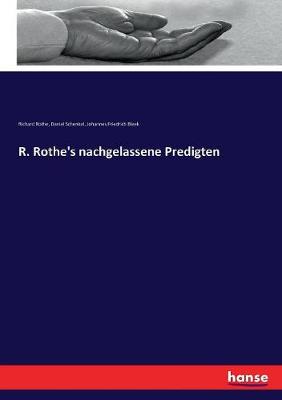 Book cover for R. Rothe's nachgelassene Predigten