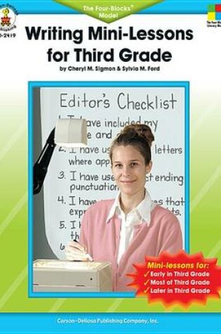 Cover of Writing Mini-Lessons for Third Grade, Grade 3