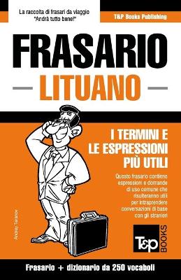 Book cover for Frasario Italiano-Lituano e mini dizionario da 250 vocaboli