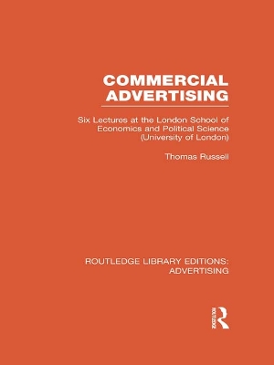 Cover of Commercial Advertising (RLE Advertising)