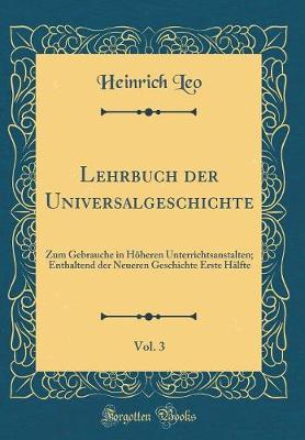 Book cover for Lehrbuch Der Universalgeschichte, Vol. 3