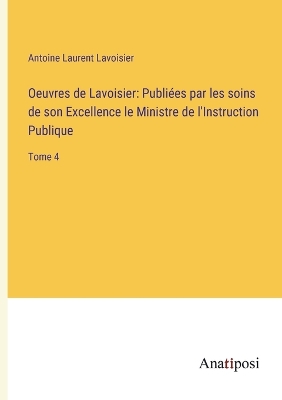 Book cover for Oeuvres de Lavoisier