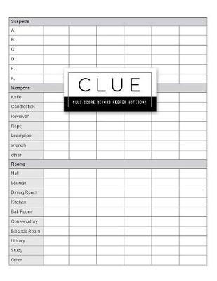 Book cover for Clue Score Record