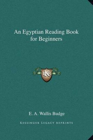 Cover of An Egyptian Reading Book for Beginners