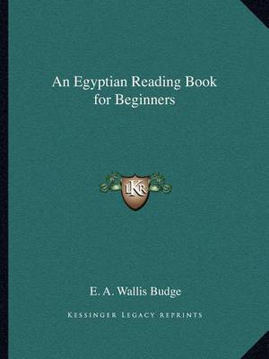 Book cover for An Egyptian Reading Book for Beginners