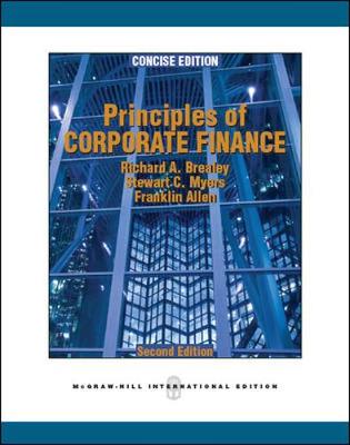 Book cover for Principles of Corporate Finance, Concise