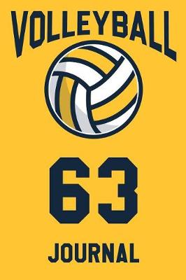 Book cover for Volleyball Journal 63