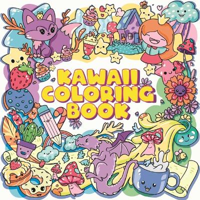 Book cover for Kawaii Coloring Book