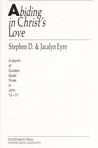 Cover of Abiding in Christ's Love