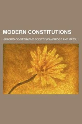 Cover of Modern Constitutions