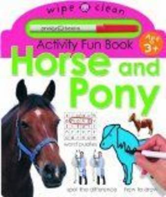 Book cover for Wipe Clean Activity Fun Book - Horse & Pony