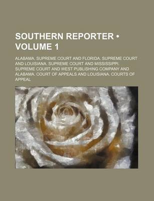 Book cover for Southern Reporter (Volume 1)