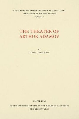 Cover of The Theater of Arthur Adamov